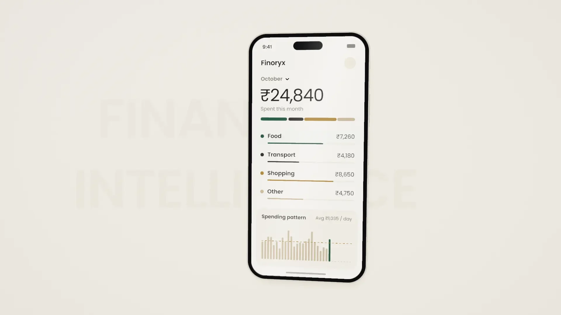 Finoryx - interface preview